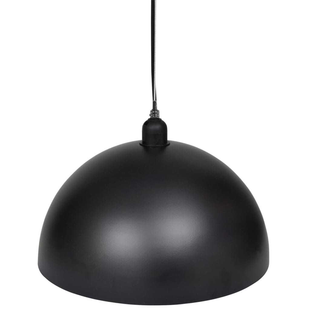 vidaXL Półokrągłe lampy sufitowe, 2 szt., regulowana długość, czarne