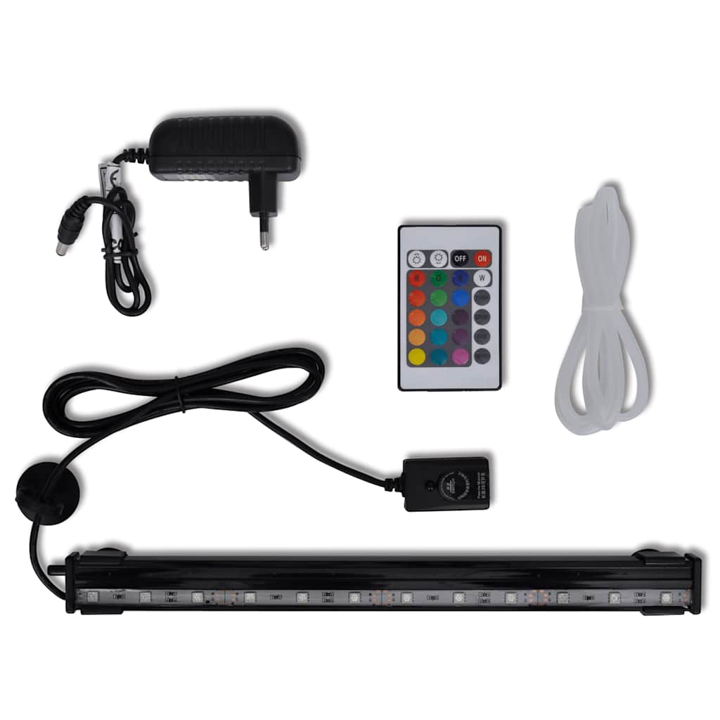 vidaXL Lampki LED do akwarium, wodoodporne, RGB 32 cm
