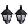 vidaXL Lampy solarne z detektorem ruchu, 2 sztuki