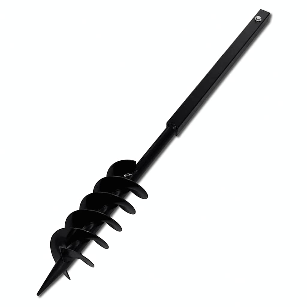 vidaXL Świder glebowy z uchwytem, 100 mm, przedłużany, 5 m, stal