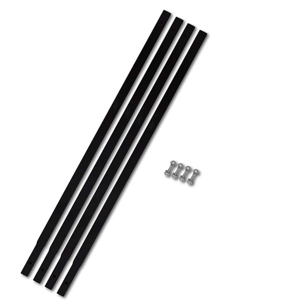 vidaXL Świder glebowy z uchwytem, 100 mm, przedłużany, 5 m, stal