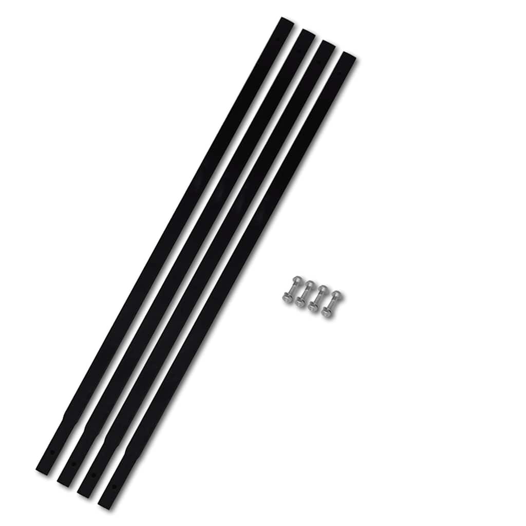 vidaXL Świder glebowy z uchwytem, 100 mm, przedłużany, 9 m, stal
