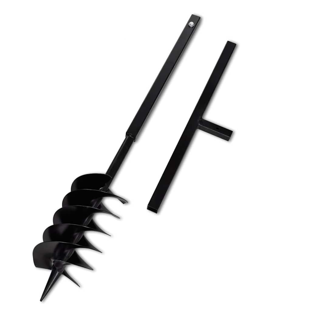vidaXL Świder glebowy z uchwytem, 150 mm, przedłużany, 5 m, stal