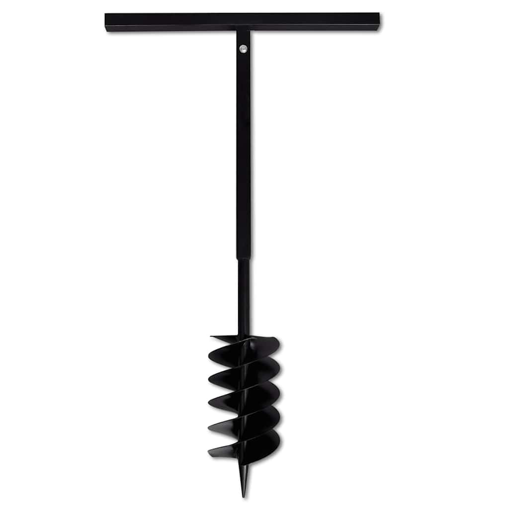 vidaXL Świder glebowy z uchwytem, 150 mm, przedłużany, 5 m, stal