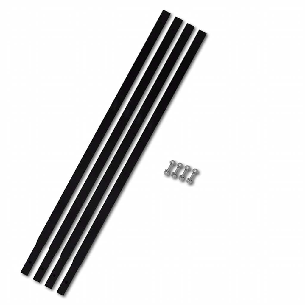vidaXL Świder glebowy z uchwytem, 150 mm, przedłużany, 5 m, stal