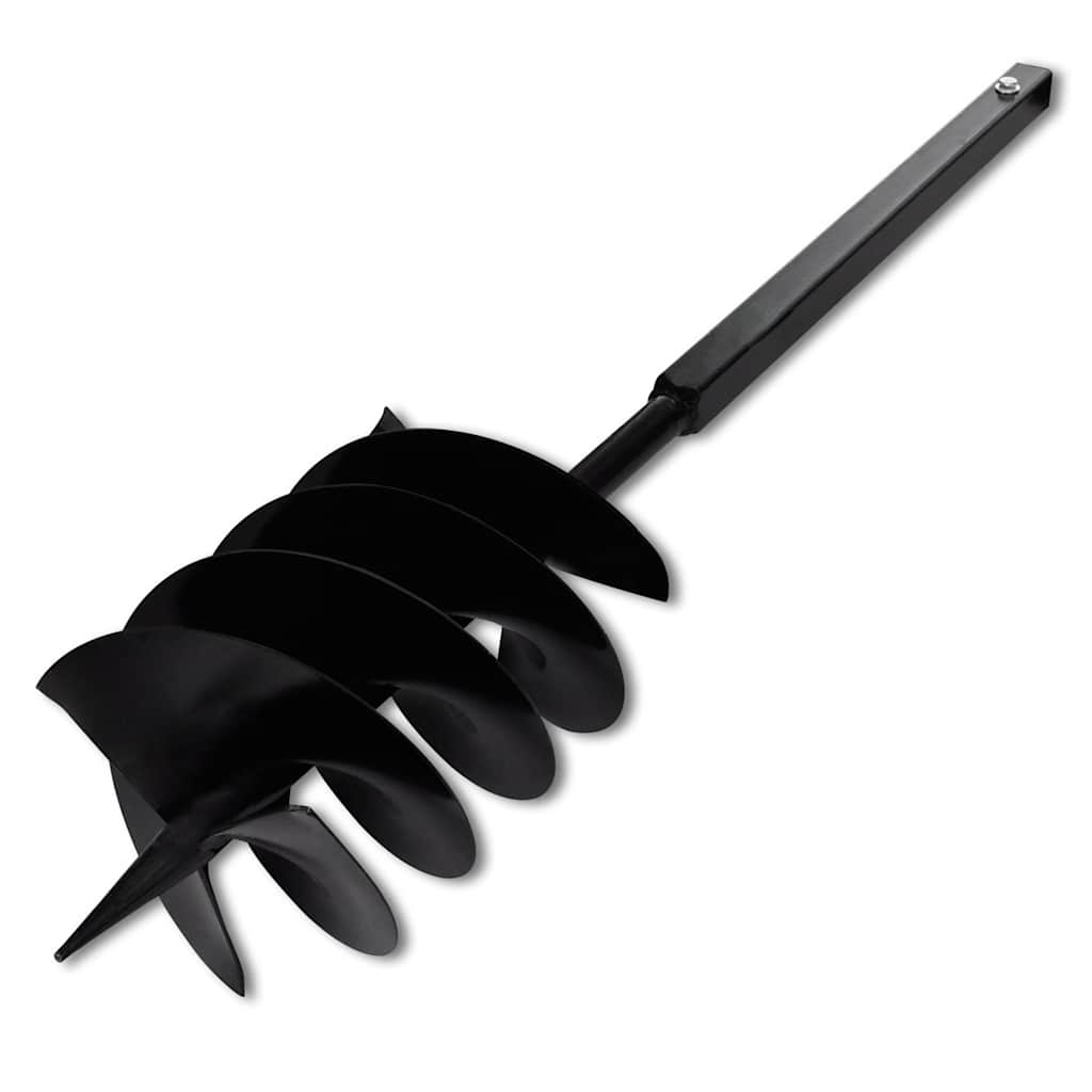 vidaXL Świder glebowy z uchwytem, 200 mm, przedłużany, 5 m, stal