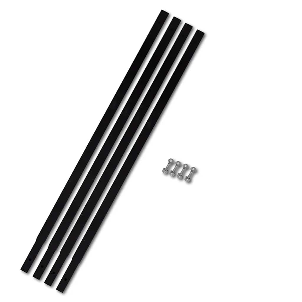 vidaXL Świder glebowy z uchwytem, 200 mm, przedłużany, 5 m, stal