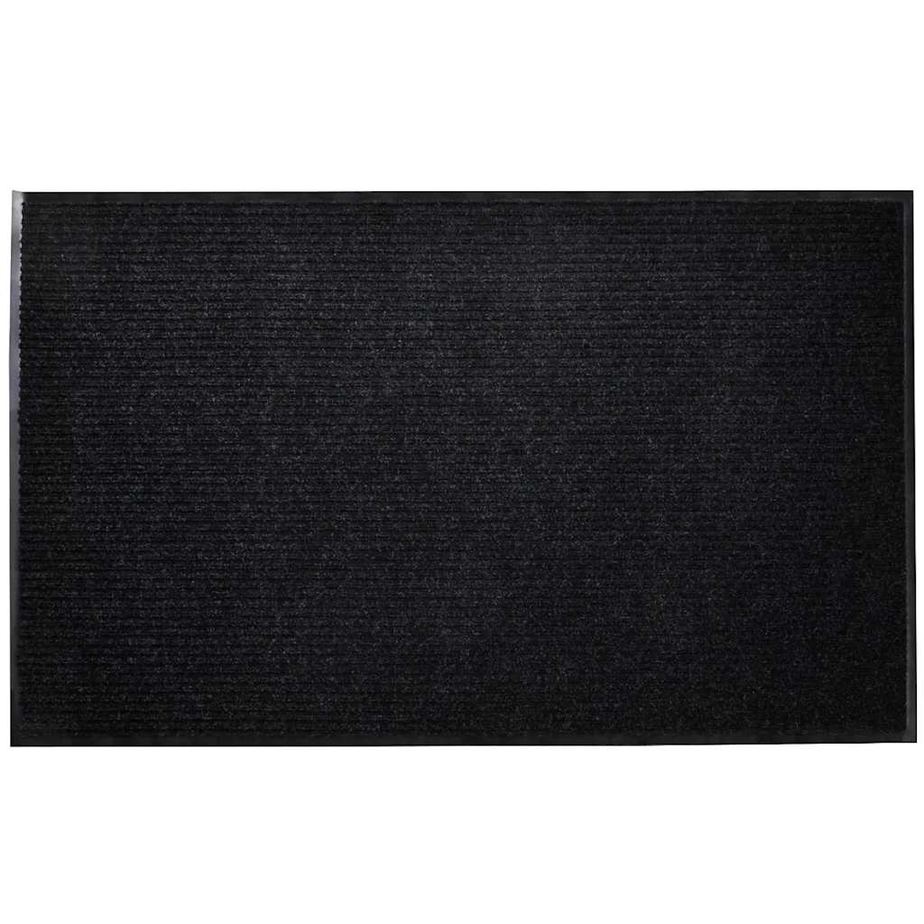 vidaXL Wycieraczka, czarna, 90x120 cm, PVC