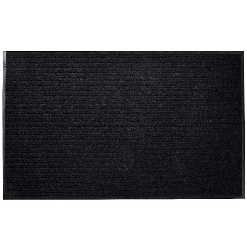 vidaXL Wycieraczka, czarna, 90x150 cm, PVC