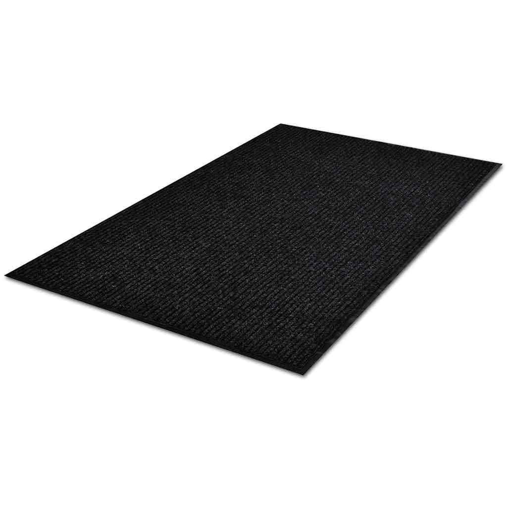 vidaXL Wycieraczka, czarna, 120x180 cm, PVC