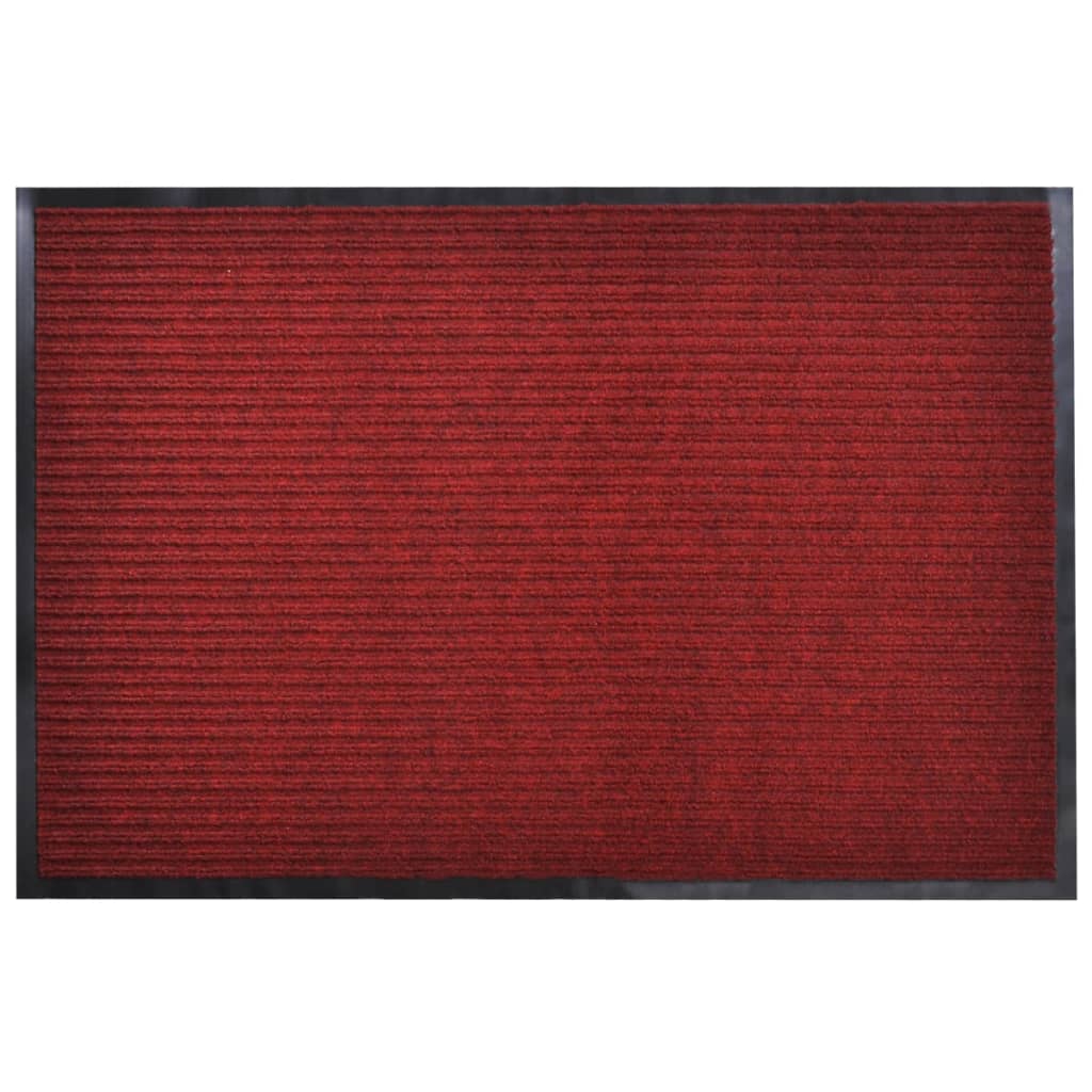 vidaXL Wycieraczka, czerwona, 90x120 cm, PVC