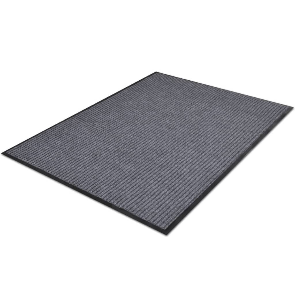 vidaXL Wycieraczka, szara, 90x120 cm, PVC