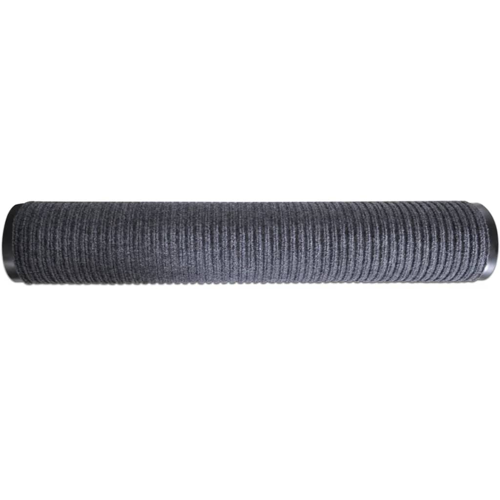 vidaXL Wycieraczka, szara, 90x120 cm, PVC