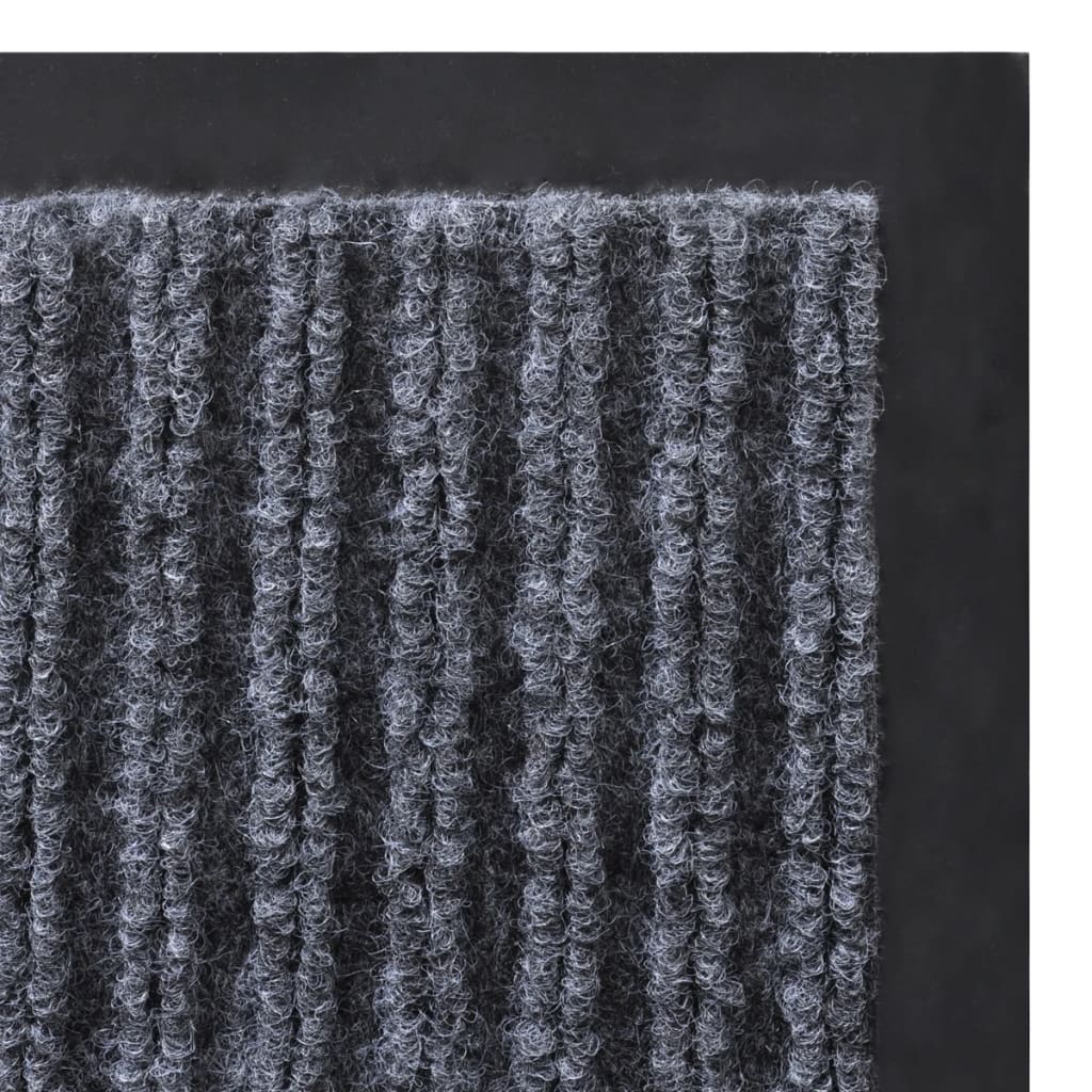 vidaXL Wycieraczka, szara, 90x120 cm, PVC