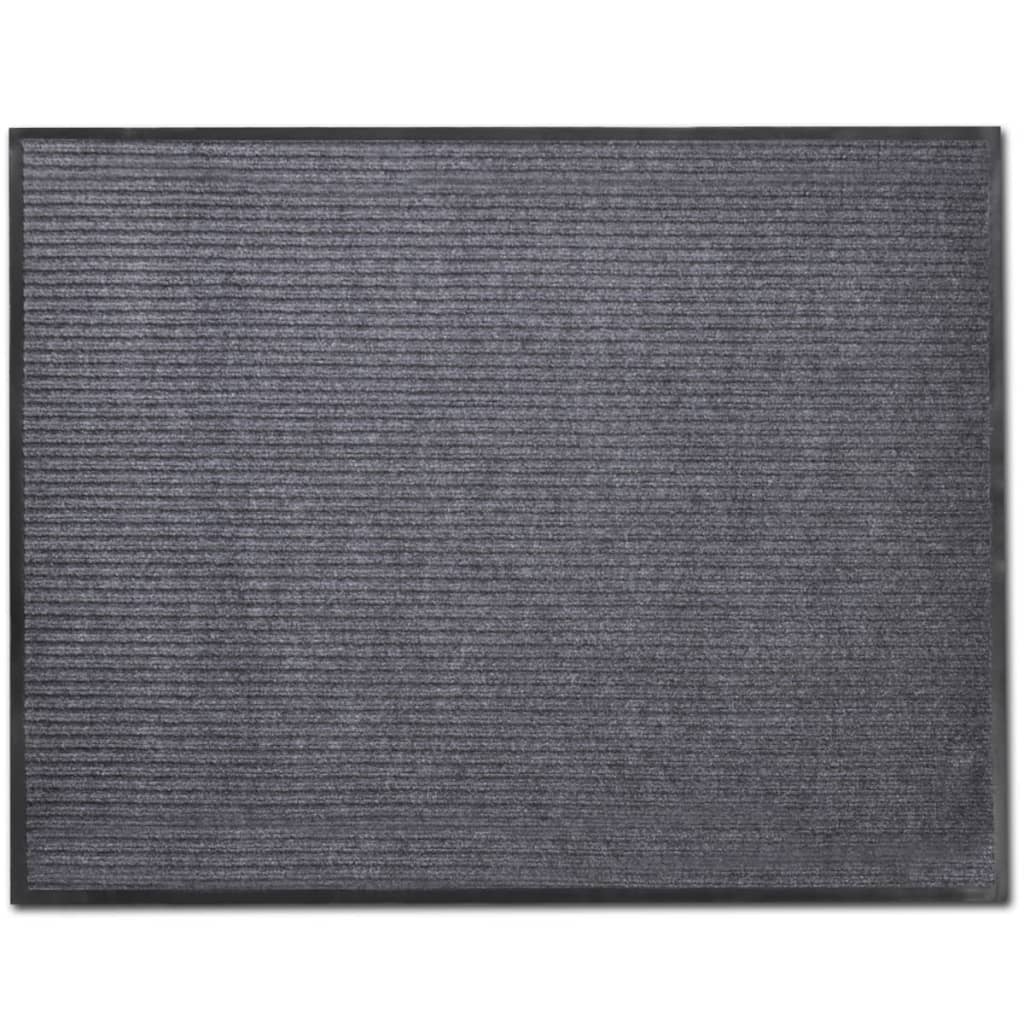 vidaXL Wycieraczka, szara, 120x180 cm, PVC