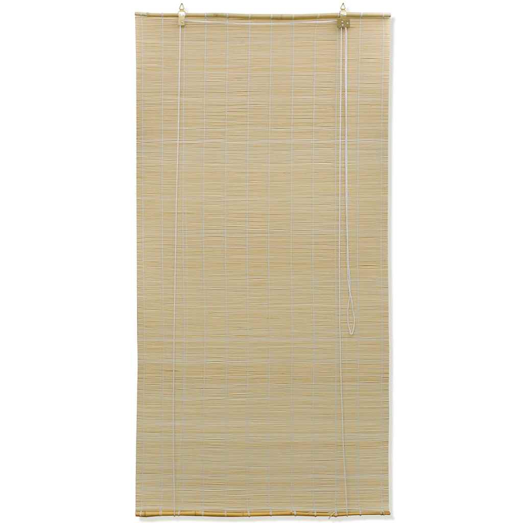 vidaXL Rolety bambusowe, 80 x 160 cm, naturalne