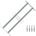 vidaXL Krata okienna 500-650 mm Stal ocynkowana srebrny