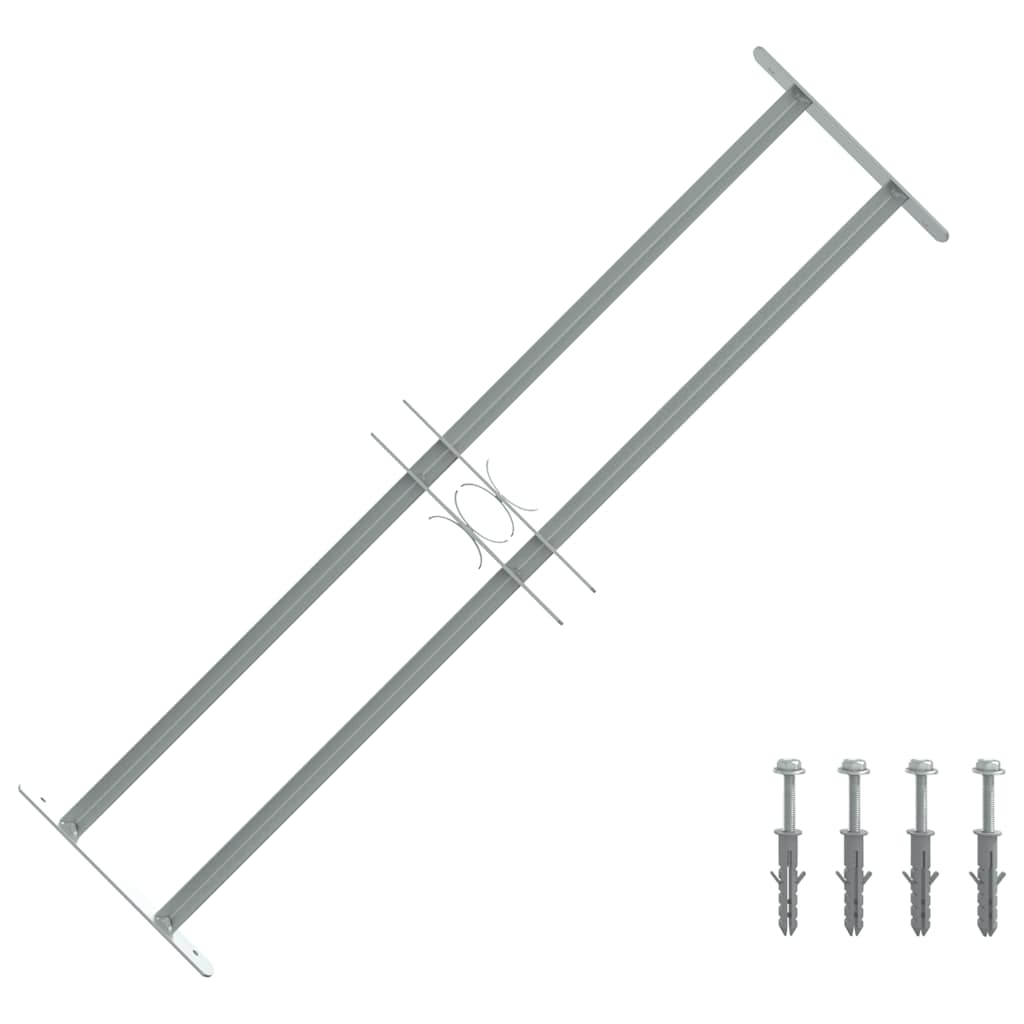 vidaXL Krata okienna 700-1050 mm Stal ocynkowana srebrny