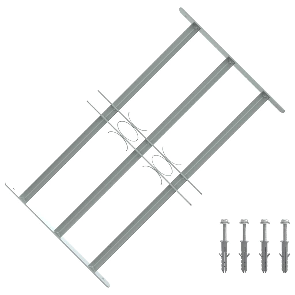 vidaXL Krata okienna 500-650 mm Stal ocynkowana srebrny