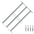 vidaXL Krata okienna 500-650 mm Stal ocynkowana srebrny