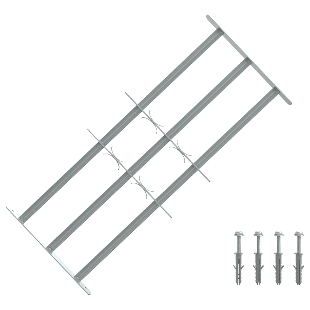 vidaXL Krata okienna 700-1050 mm Stal ocynkowana srebrny