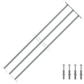 vidaXL Krata okienna 1000-1500 mm Stal ocynkowana srebrny