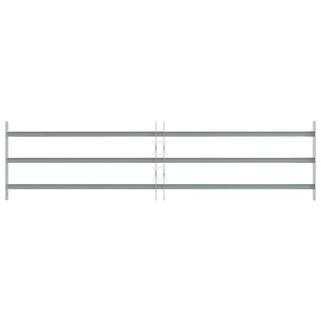 vidaXL Krata okienna 1000-1500 mm Stal ocynkowana srebrny