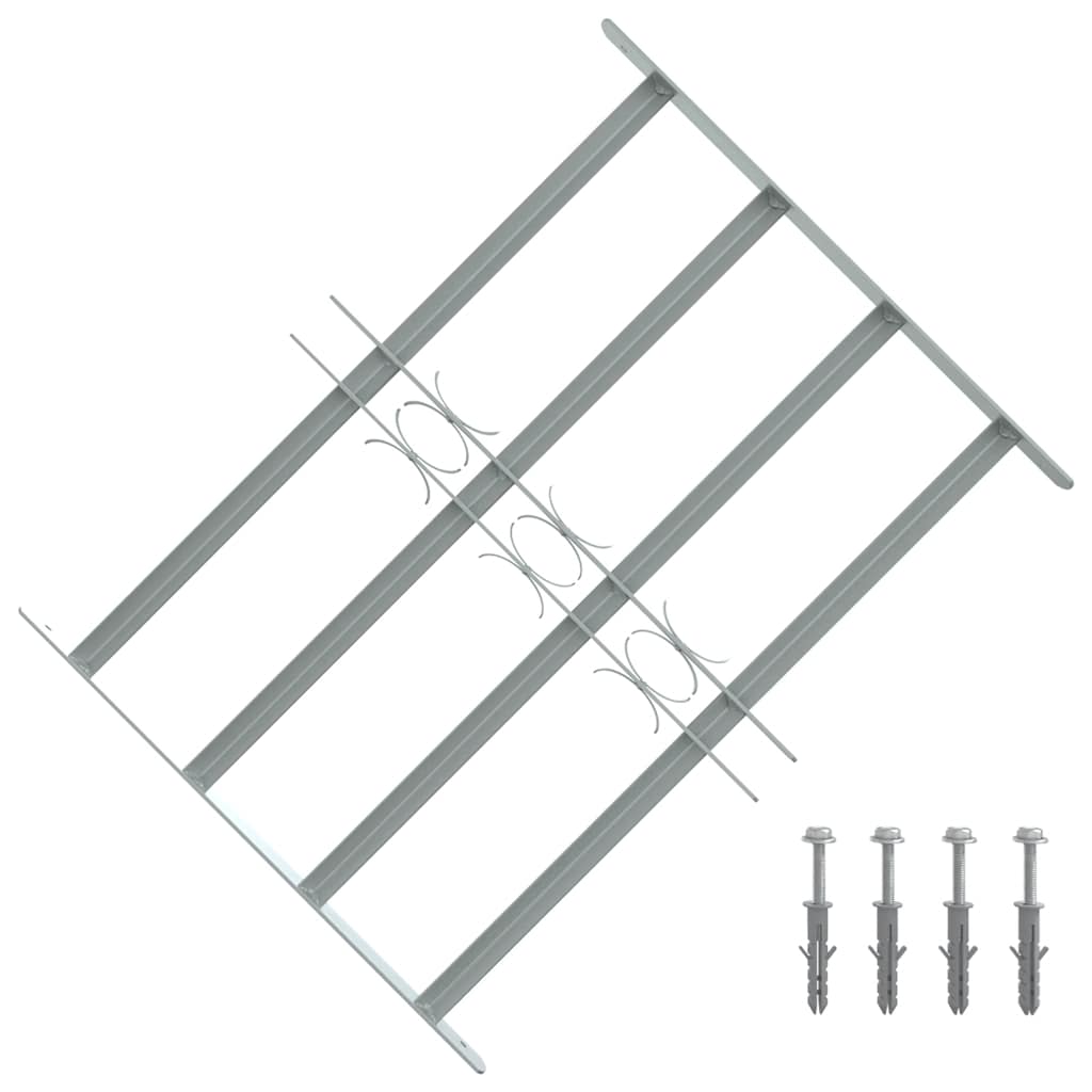 vidaXL Krata okienna 500-650 mm Stal ocynkowana srebrny