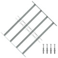 vidaXL Krata okienna 500-650 mm Stal ocynkowana srebrny