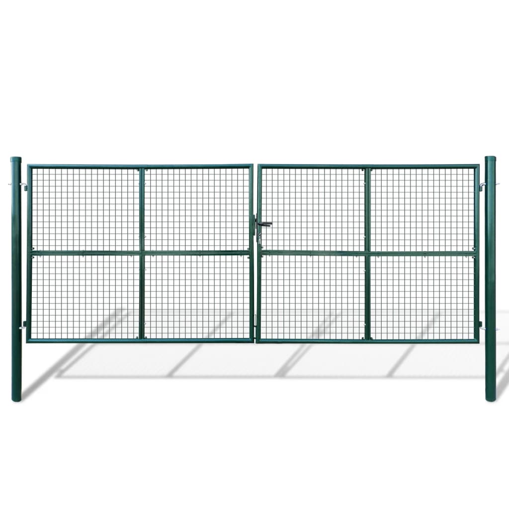 vidaXL Brama ogrodowa siatkowa 400x150 cm