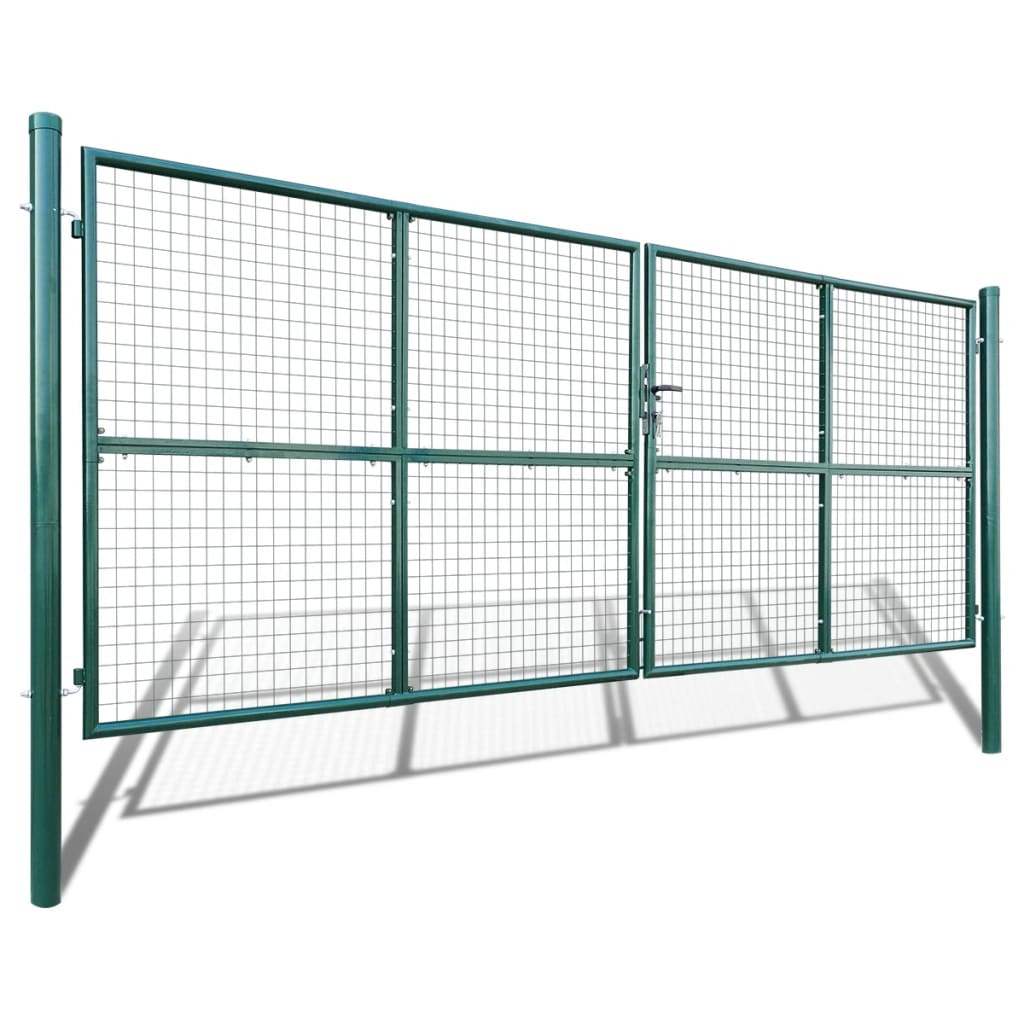 vidaXL Brama ogrodowa siatkowa 400x150 cm