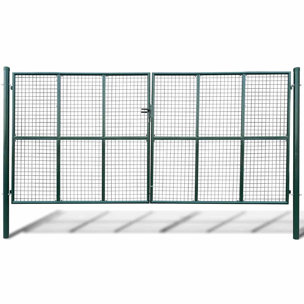 vidaXL Brama ogrodowa siatkowa 400x175 cm