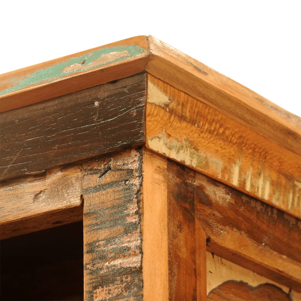 vidaXL Regał na książki w stylu vintage, lite drewno odzyskane