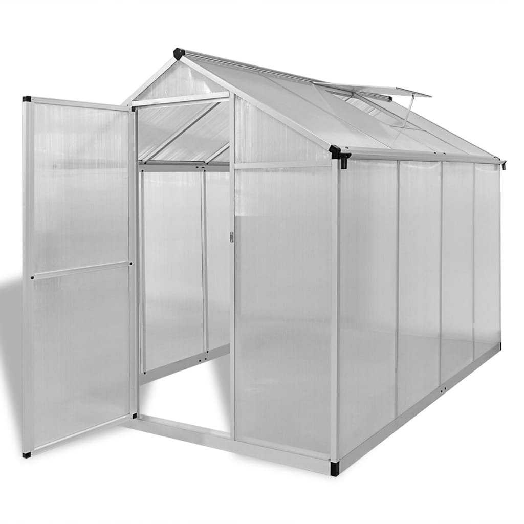 vidaXL Szklarnia ogrodowa ze wzmacnianą aluminiową ramą, 4,6 m²