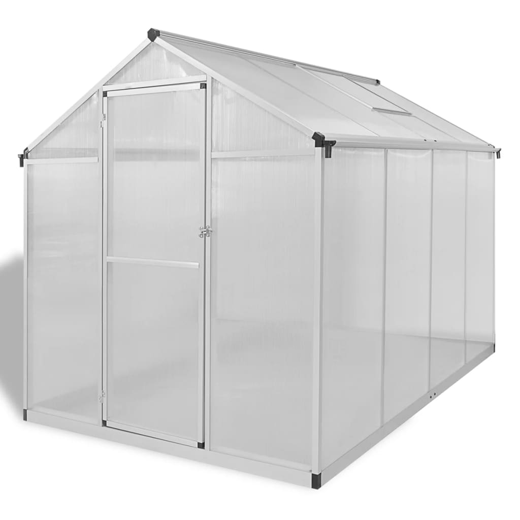 vidaXL Szklarnia ogrodowa ze wzmacnianą aluminiową ramą, 4,6 m²