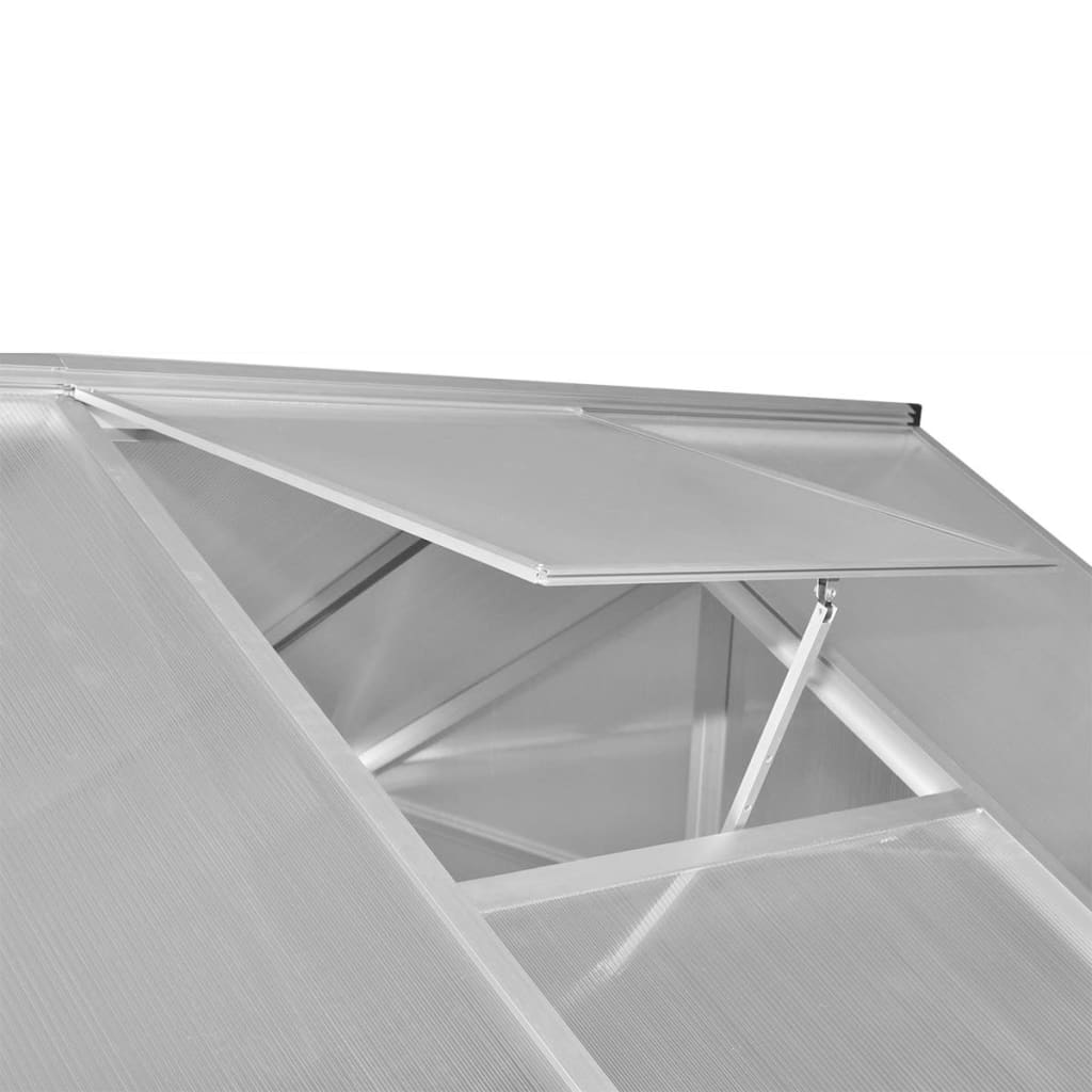 vidaXL Szklarnia ogrodowa ze wzmacnianą aluminiową ramą, 4,6 m²