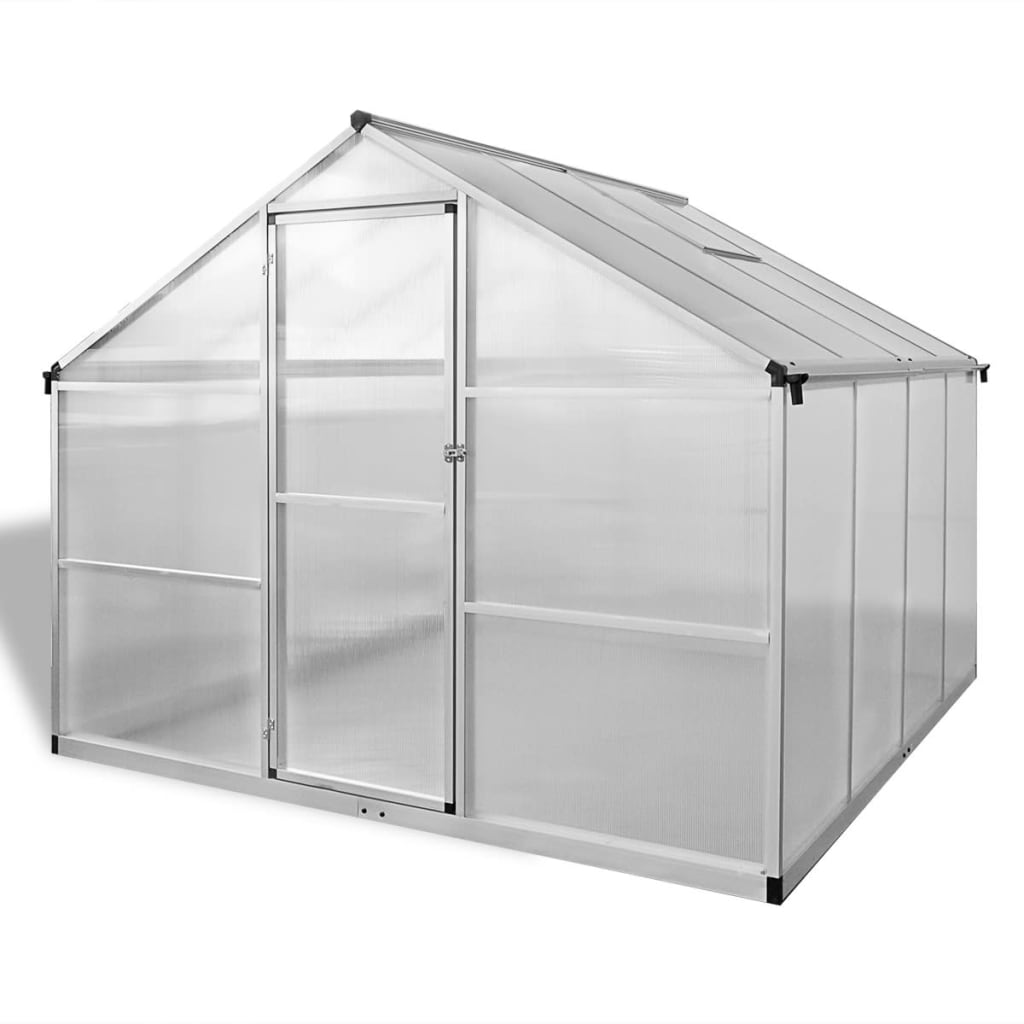 vidaXL Szklarnia ogrodowa ze wzmacnianą aluminium ramą, 6,05 m²