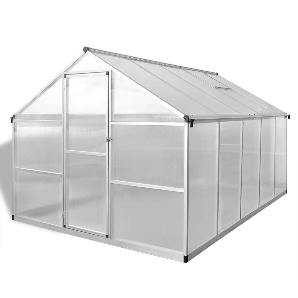 vidaXL Szklarnia ogrodowa wzmocniona aluminiową ramą, 7,55 m²