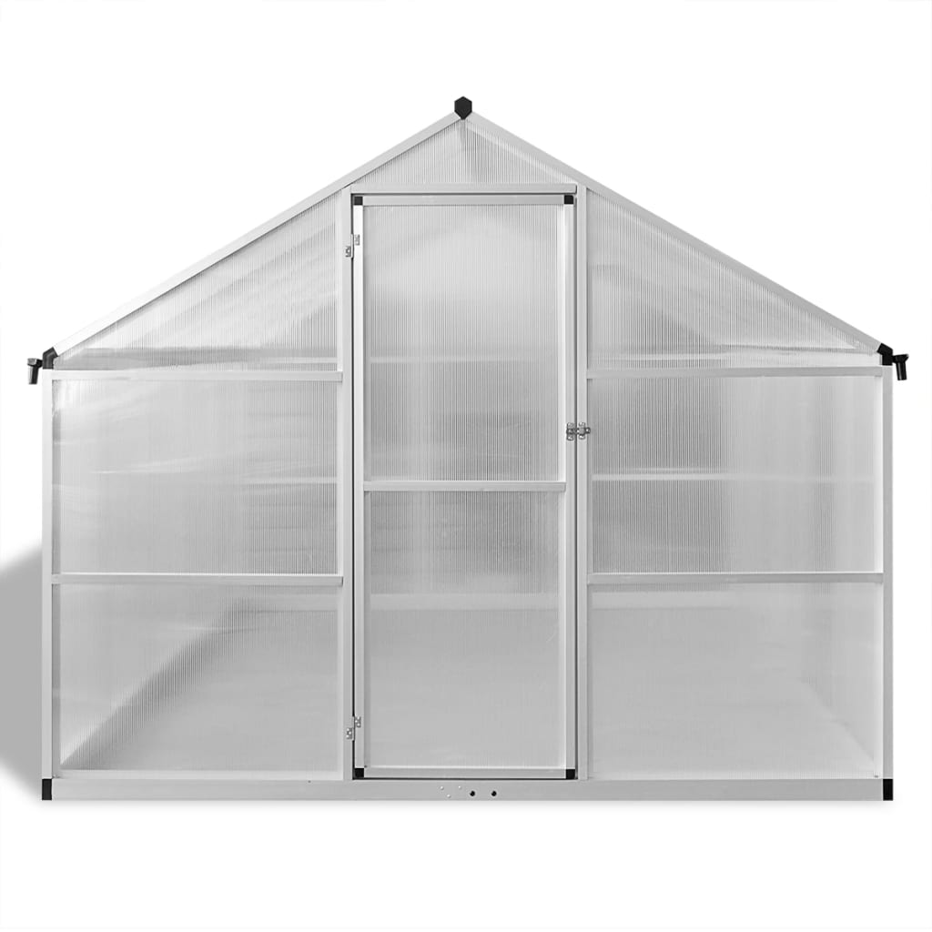 vidaXL Szklarnia ogrodowa wzmocniona aluminiową ramą, 7,55 m²