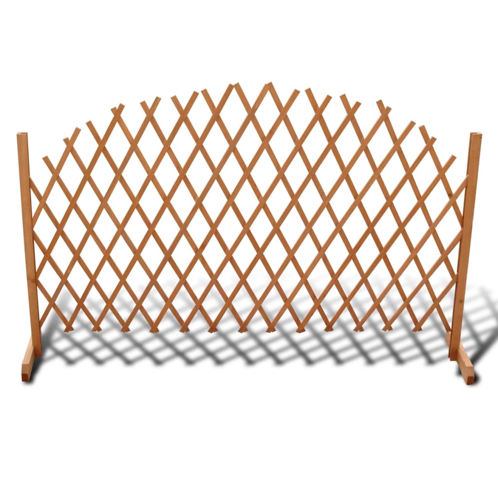 vidaXL Płot kratka, lite drewno, 180 x 100 cm