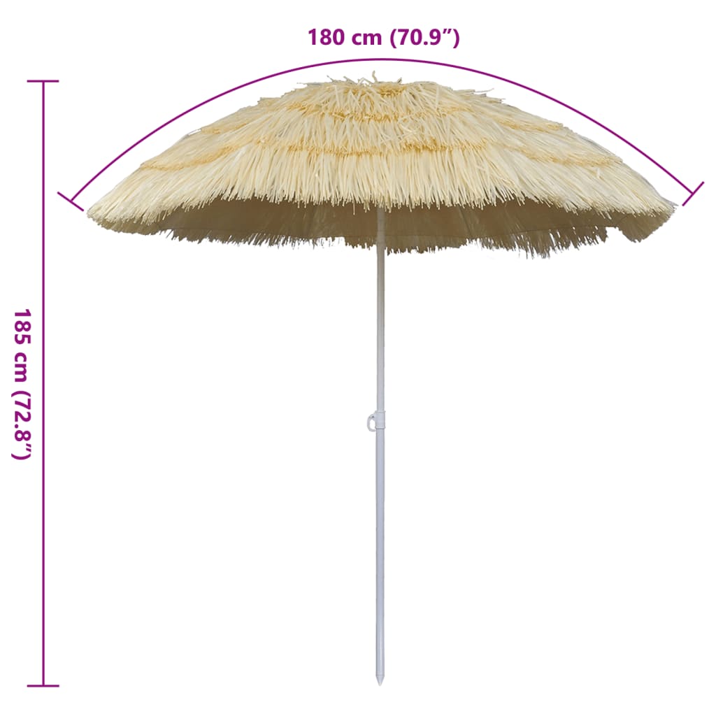 Parasol plażowy w hawajskim stylu