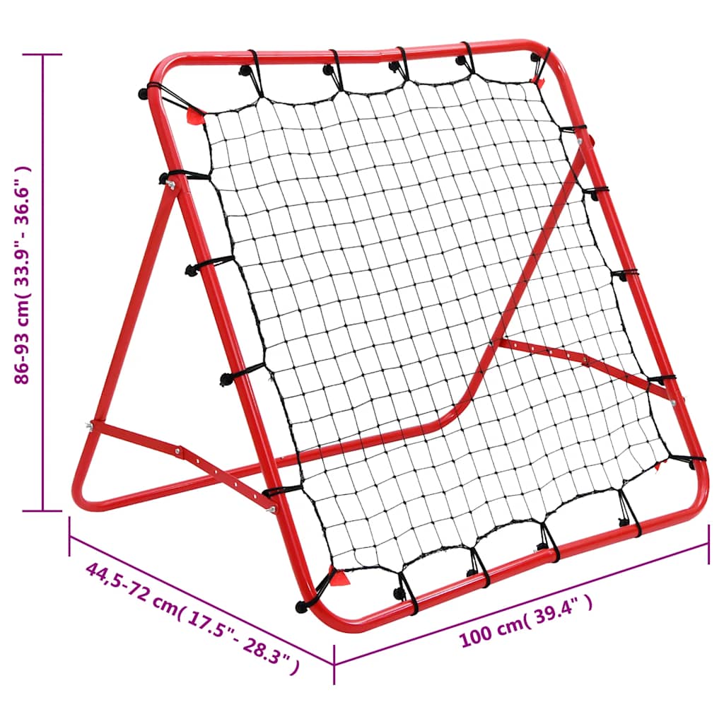 vidaXL Bramka piłkarska treningowa/rebounder, 100 x 100 cm