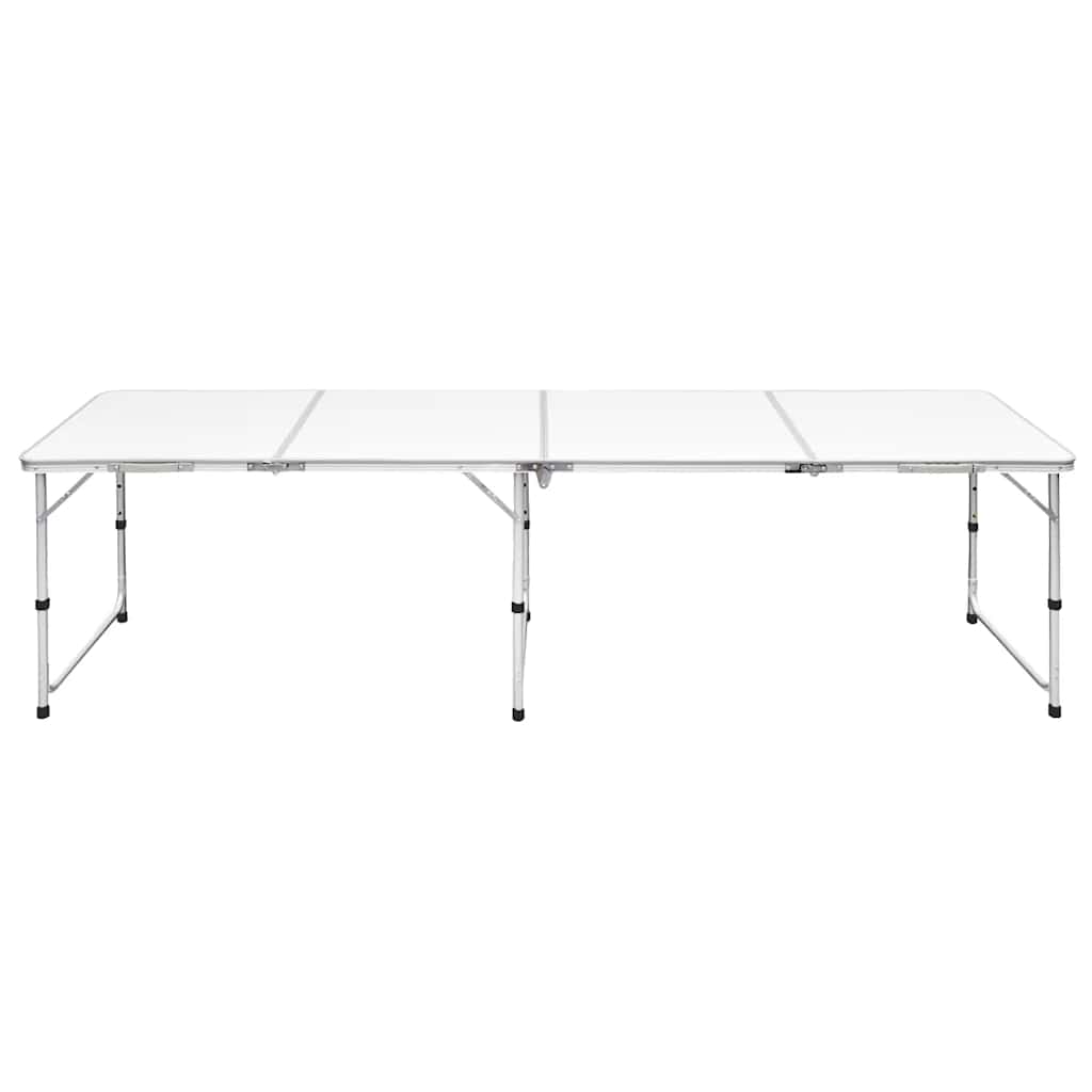 Składany, aluminiowy stół kempingowy z regulacją wysokości 240 x 60 cm