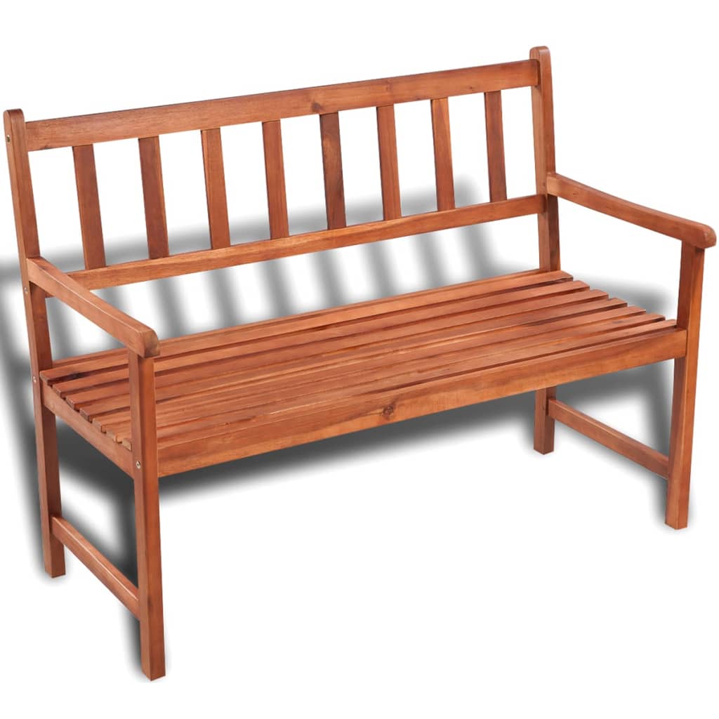 vidaXL Ławka ogrodowa, 120 cm, lite drewno akacjowe