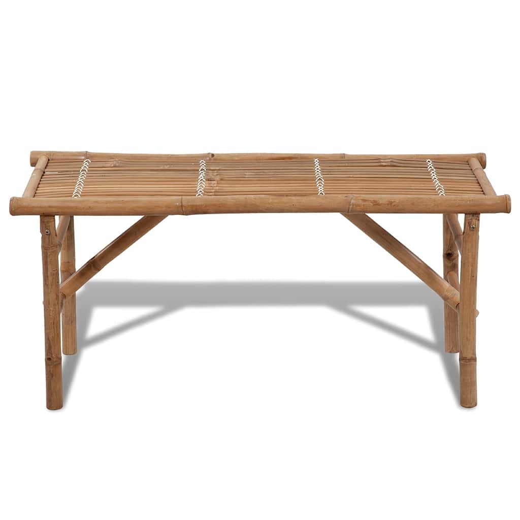 vidaXL Składana ławka ogrodowa, 118 cm, bambusowa