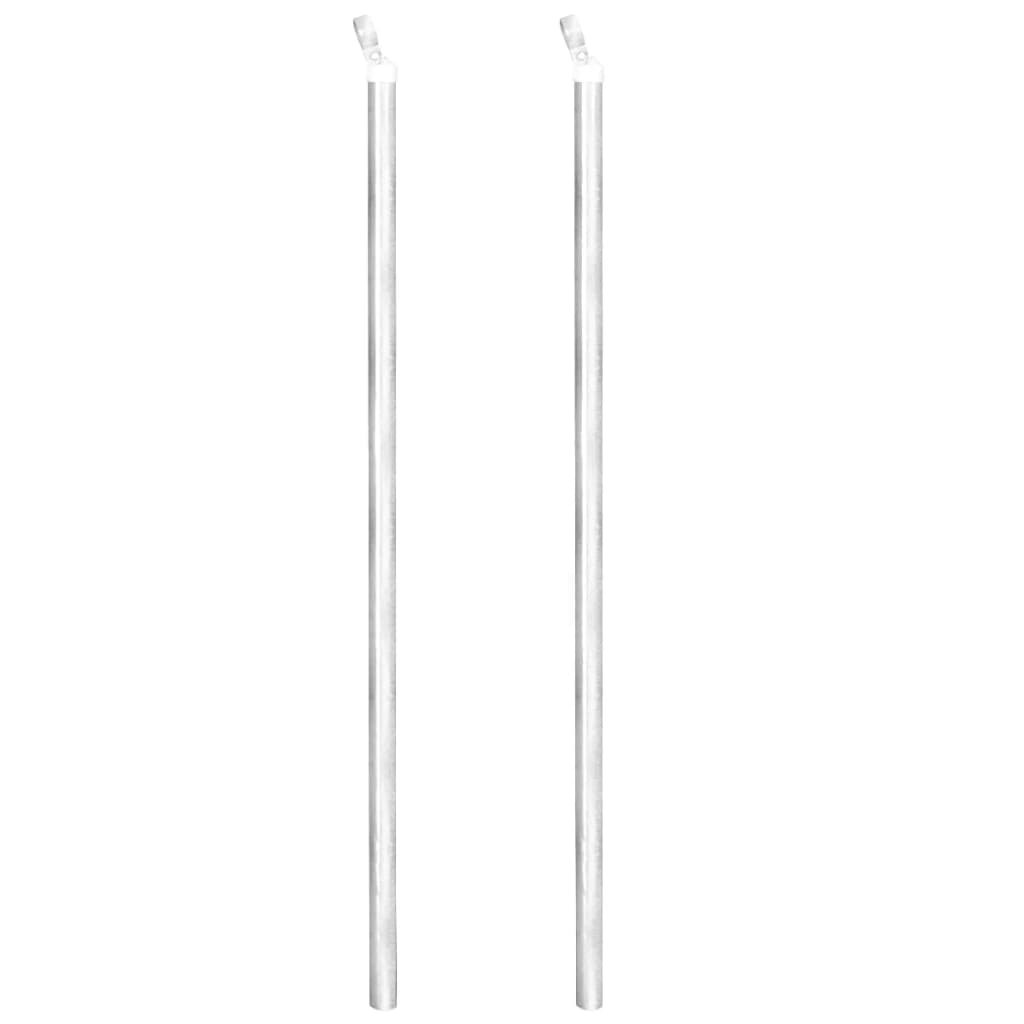 vidaXL Ogrodzenie z siatki z akcesoriami, galwanizowana stal 15x1,5 m