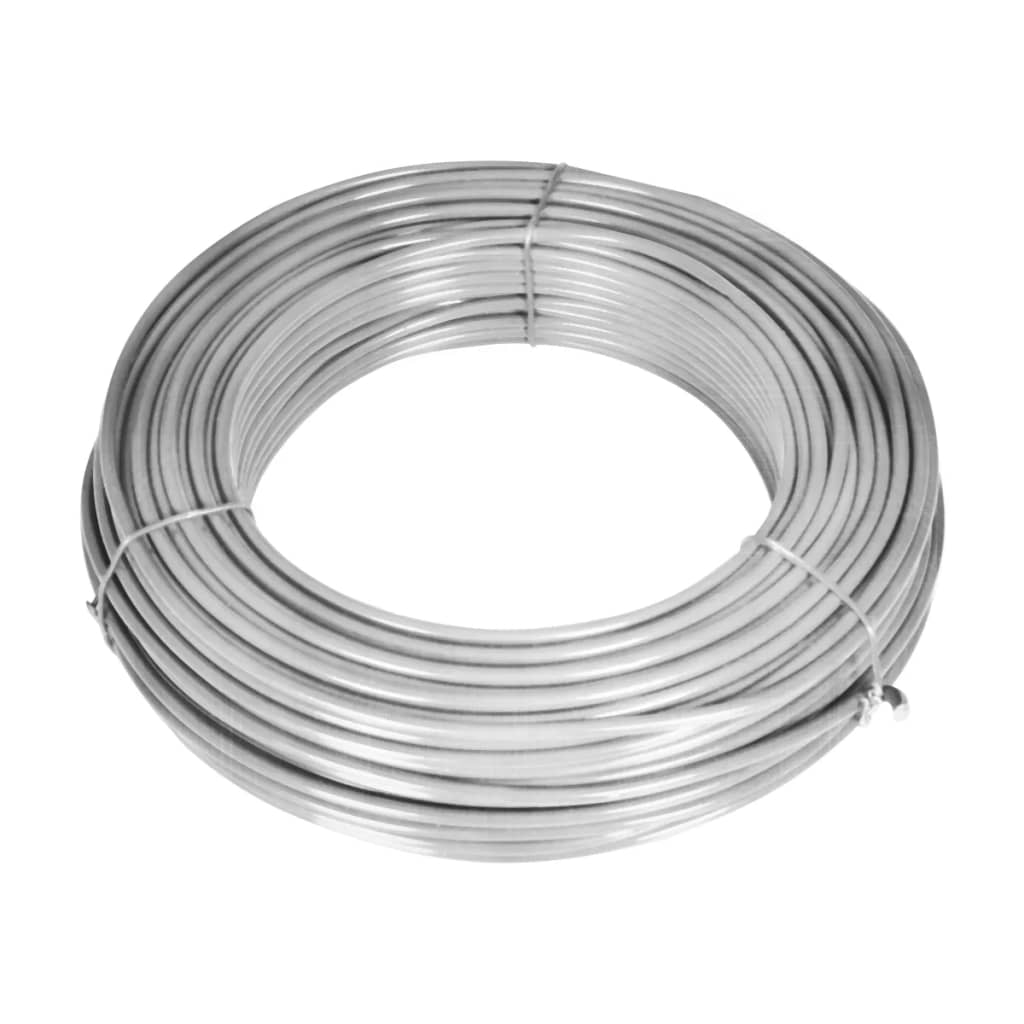 vidaXL Ogrodzenie z siatki z akcesoriami, galwanizowana stal 25x1,5 m