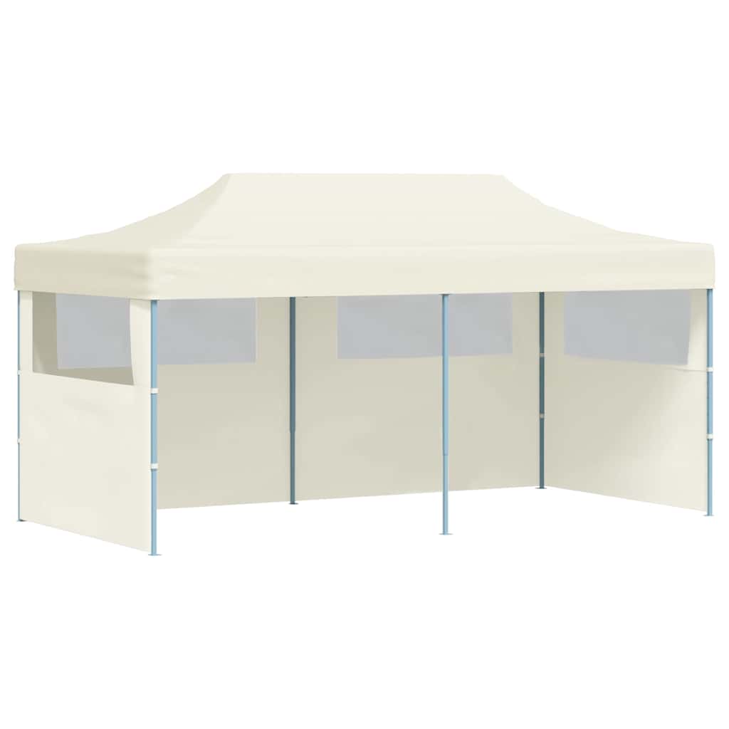 vidaXL Kremowy namiot imprezowy, rozkładany, 3 x 6 m