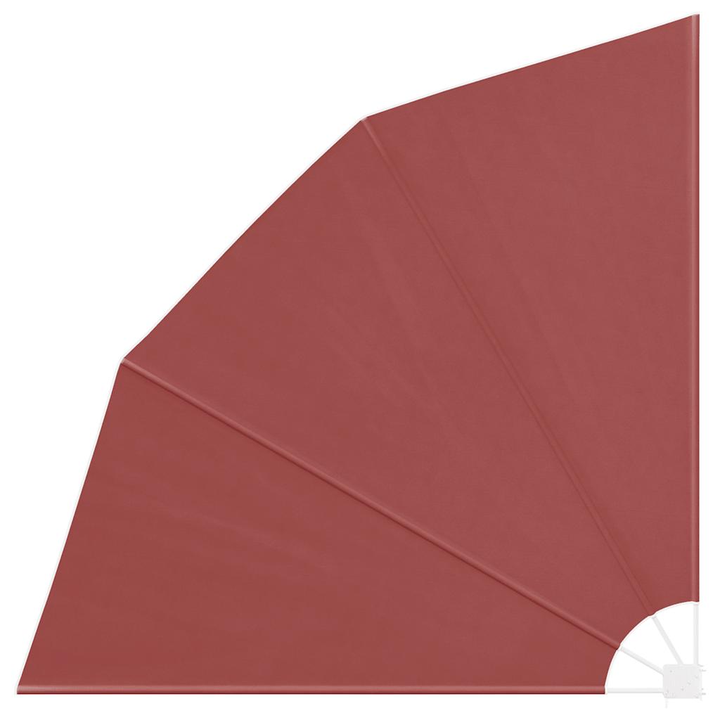 vidaXL Składany parawan balkonowy, terakota, 210x210 cm