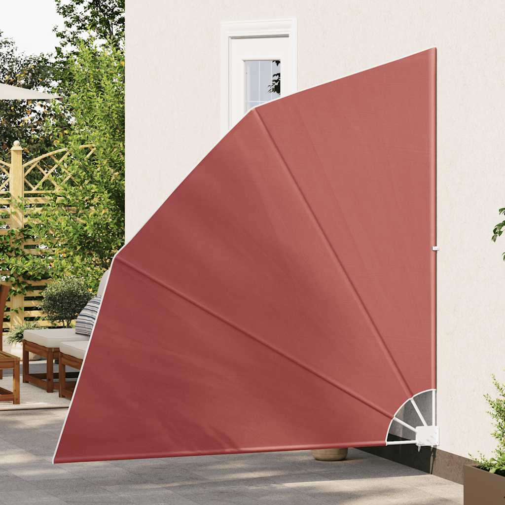 vidaXL Składany parawan balkonowy, terakota, 210x210 cm
